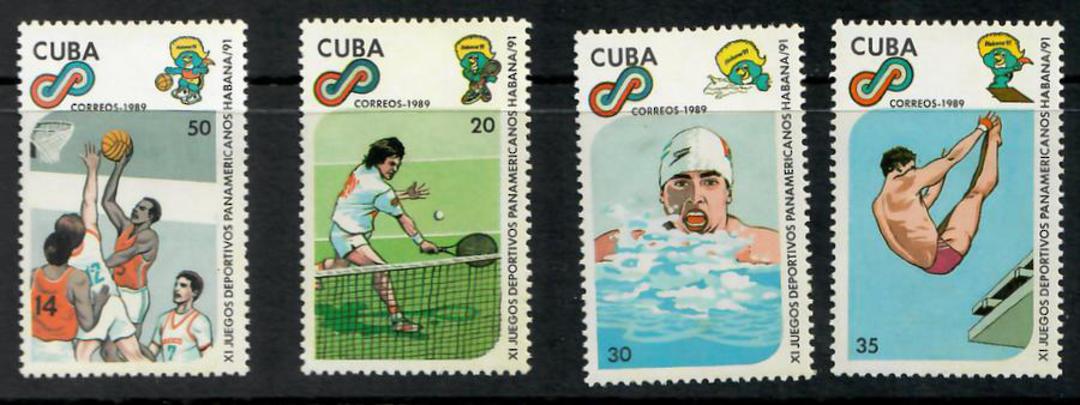 CUBA 1989 Pan American Games. First series. Set of 10. - 24916 - UHM image 2