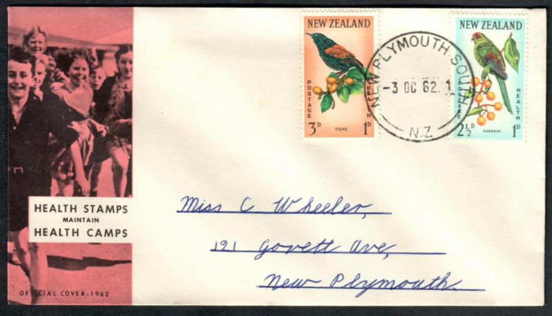 NEW ZEALAND 1962 Health Set of 2 on illustrated first day cover. - 37264 - FDC image 0