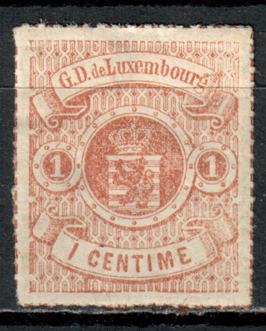 LUXEMBOURG 1865 Definitive 1 cent Red-Brown. - 73878 - Mint image 0