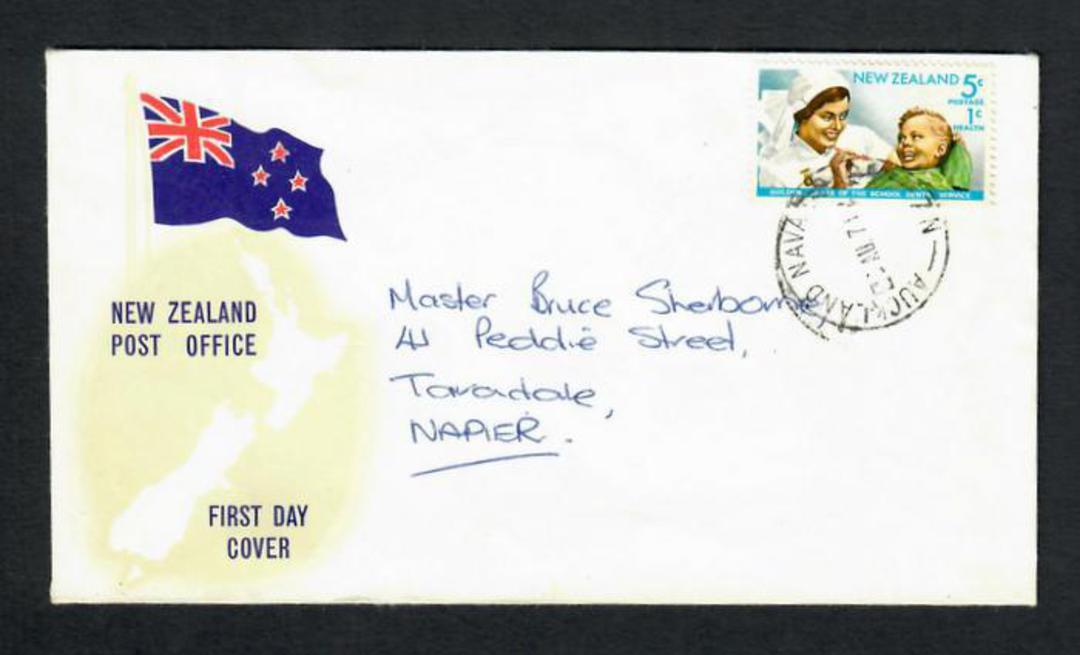 NEW ZEALAND Postmark Auckland AUCKLAND NAVAL BASE. J Class cancel on Health Cover. - 31504 - Postmark image 0