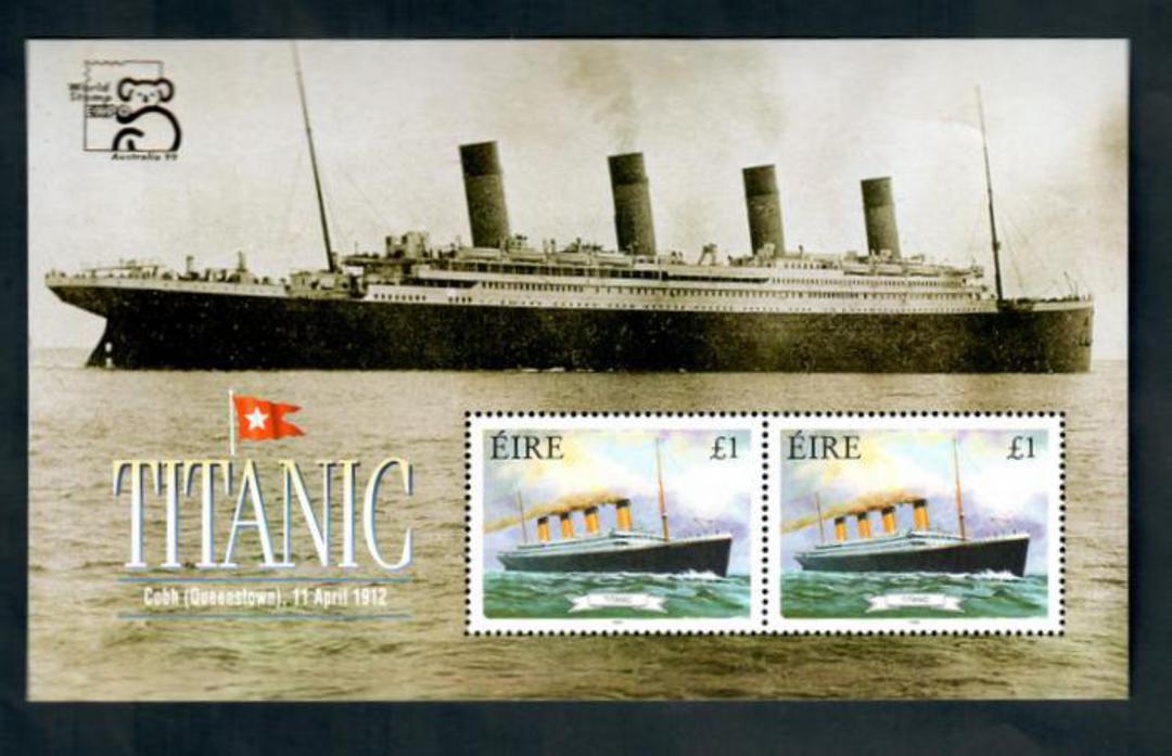 IRELAND 1999 Maritime Heritage. Miniature sheet overprinted for the Australia '99 International Stamp Exhibition. - 50199 - UHM image 0