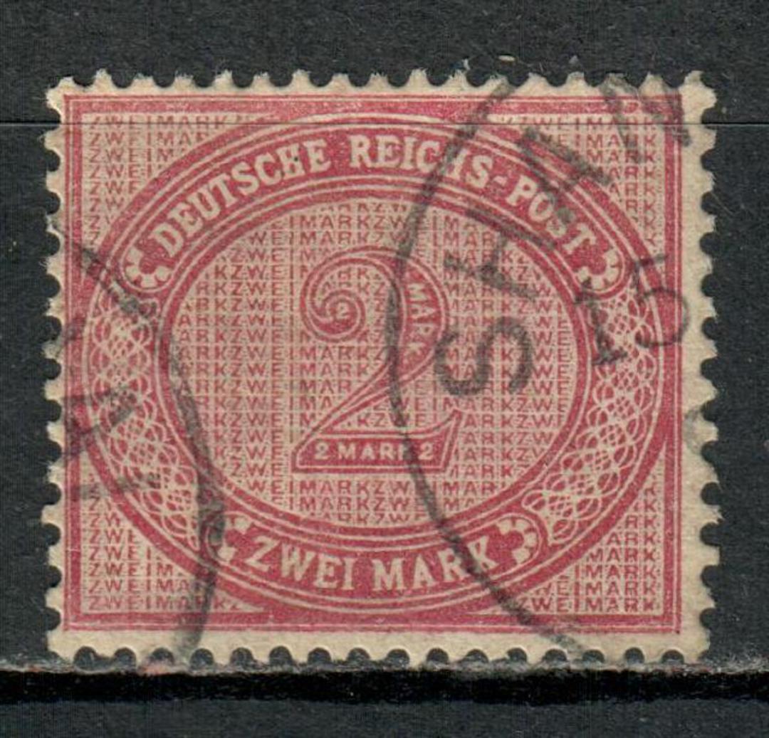 GERMANY 1875 Definitive 2m Dull Rose. Very scarce usage. SHANGHAI. Post Office opened in 1886. - 75436 - FU image 0