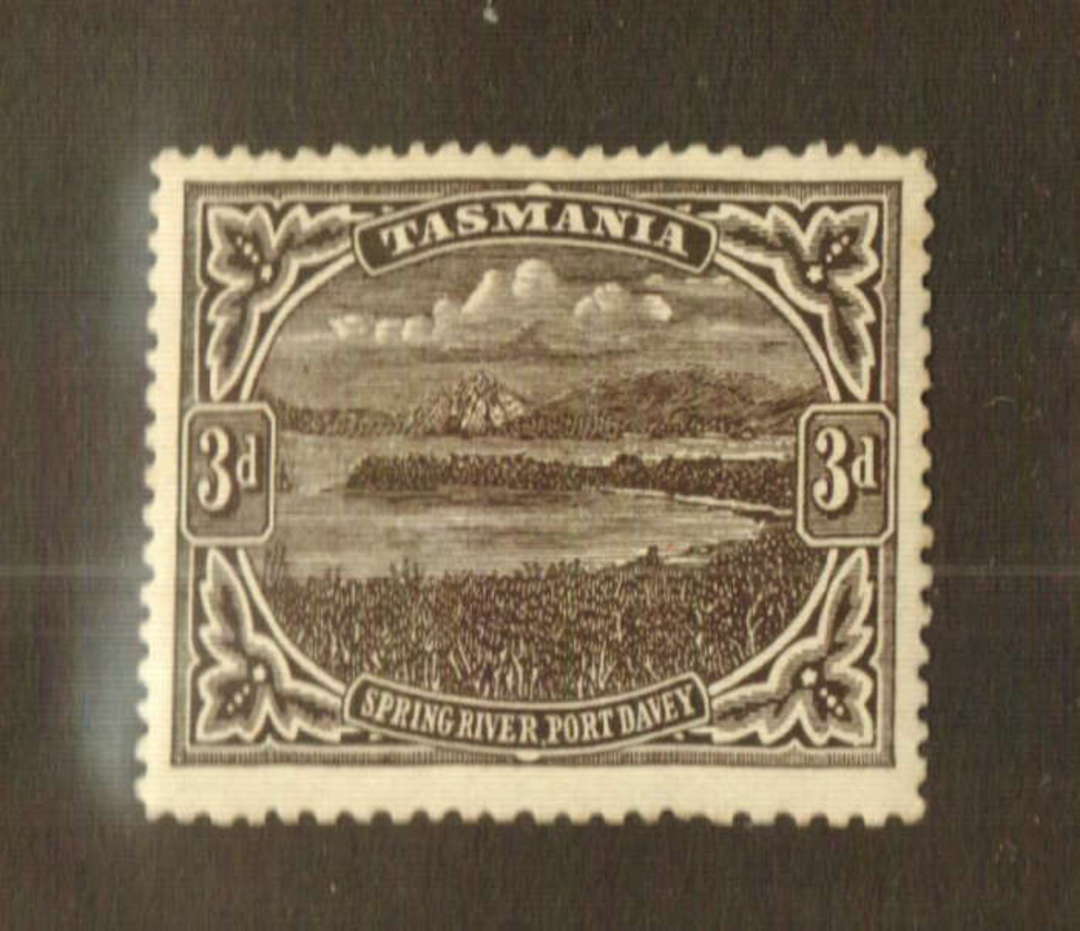 TASMANIA 1905 Definitive 3d Sepia. Perf 12.5. Unlisted. - 73600 - Mint image 0