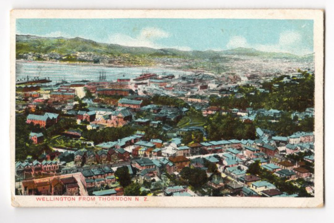 Postcard of Wellington from Thorndon. - 47707 - Postcard image 0