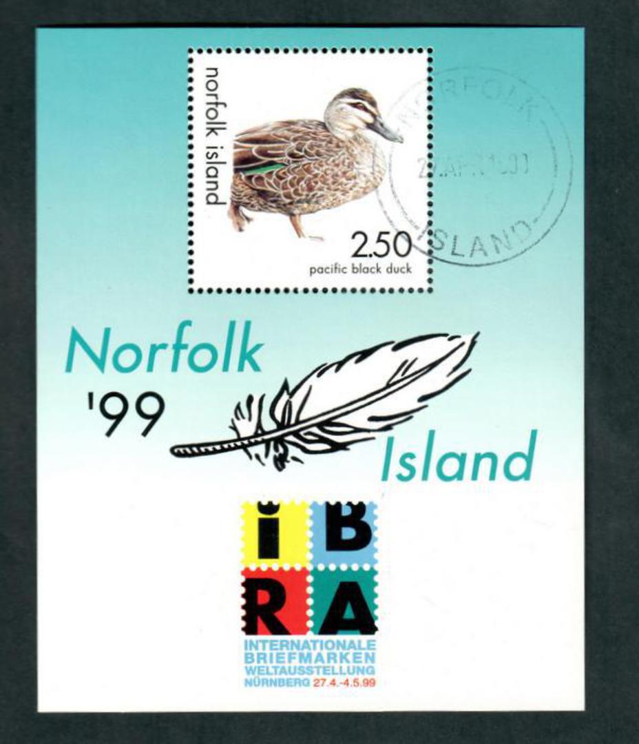 NORFOLK ISLAND 1999 IBRA '99 International Stamp Exhibition. Miniature sheet. - 52397 - VFU image 0