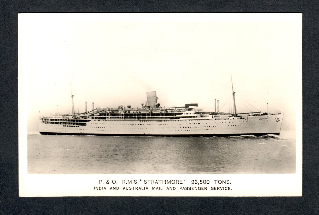Real Photograph of P&O RMS Strathmore. - 40436 - Postcard image 0
