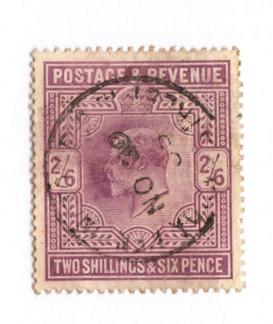 GREAT BRITAIN 1902 Edward 7th Definitive 2/6d Purple. Excellent copy. Light postmark. - 70442 - Used image 0