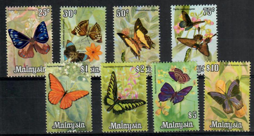 MALAYSIA 1970 Butterflies. Set of 8. - 22602 - UHM image 0