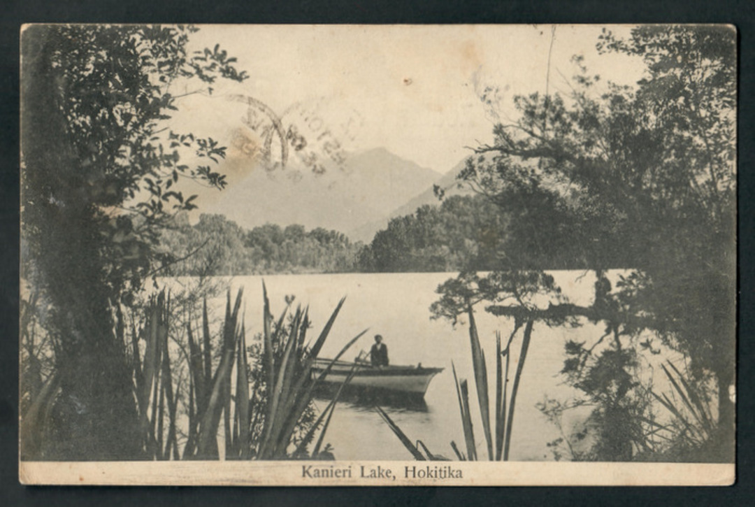 Postcard of Lake Kanieri near Hokitika. - 48765 - Postcard image 0