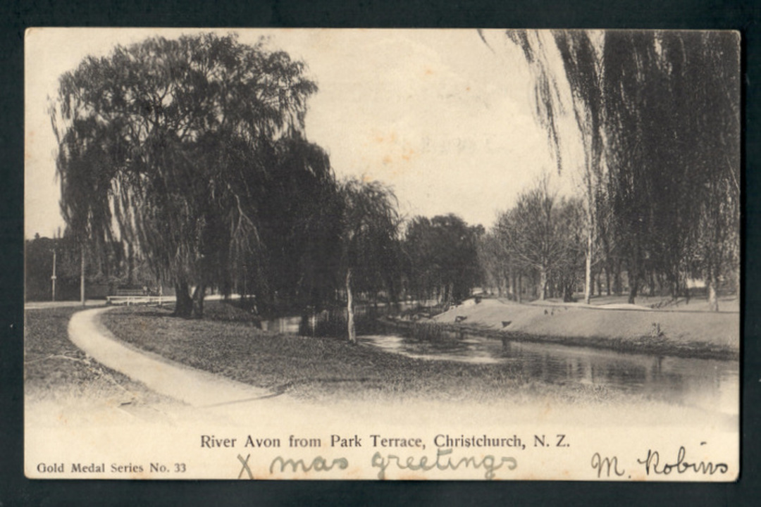 Postcard of River Avon from Park Terrace. - 248347 - Postcard image 0
