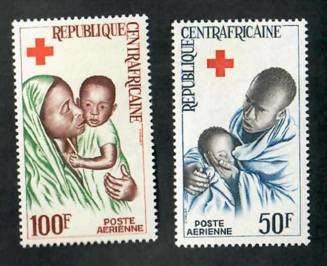 CENTRAL AFRICAN REPUBLIC 1965 Red Cross. Set of 2. - 50887 - LHM image 0