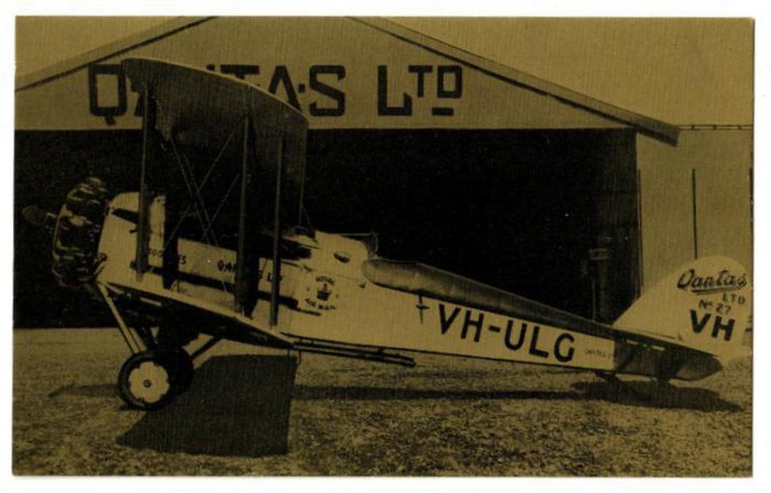 AUSTRALIA "Gold" Postcard of DH50J built in 1928 at Longreach Queensland. - 40828 - Postcard image 0