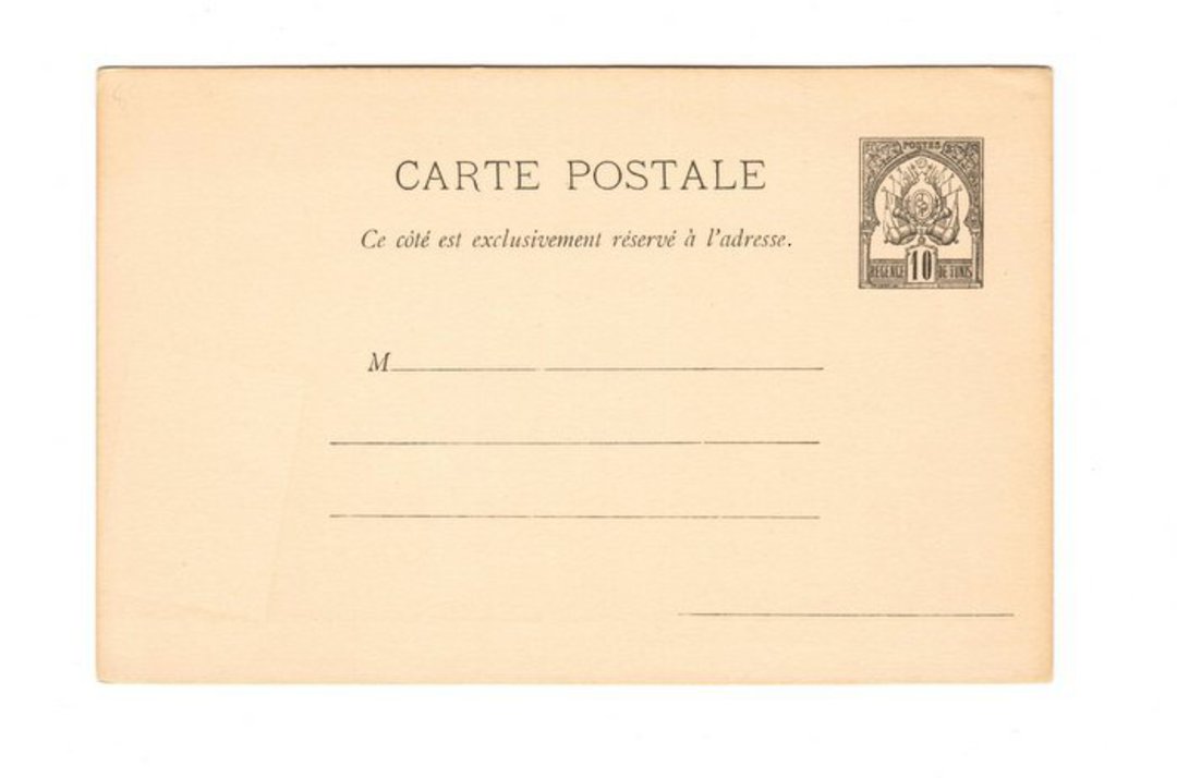 TUNISIA 1888 Carte Postale 10c Black. Unused. . - 38305 - PostalHist image 0