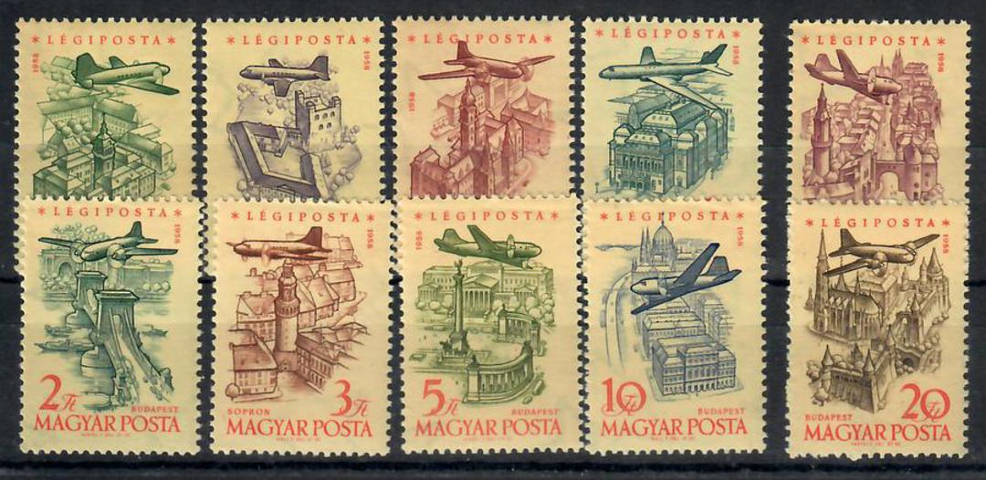 HUNGARY 1958 Airs. Set of 10. - 23772 - UHM image 0