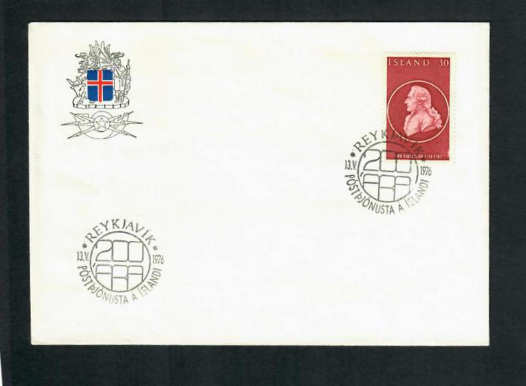 ICELAND 1976 Cover with 1975 30k Brown-Lake. - 31382 - PostalHist image 0