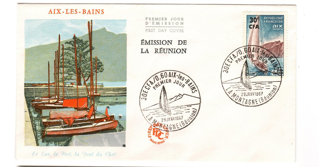 REUNION 1967 Aix-les-Bains on first day cover. - 38169 - FDC image 0