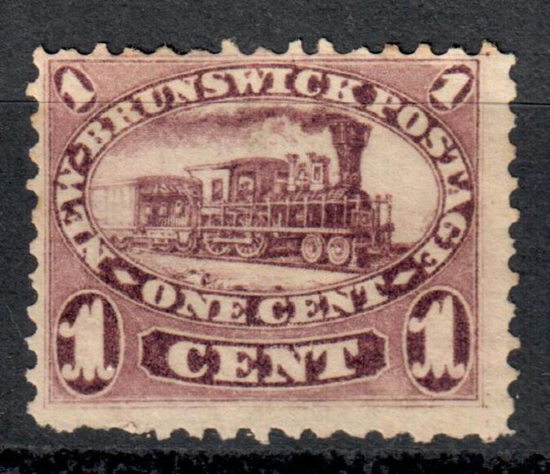 NEW BRUNSWICK 1860 Definitive 1c Brown-Purple. . Light hinge remains. - 5433 - Mint image 0