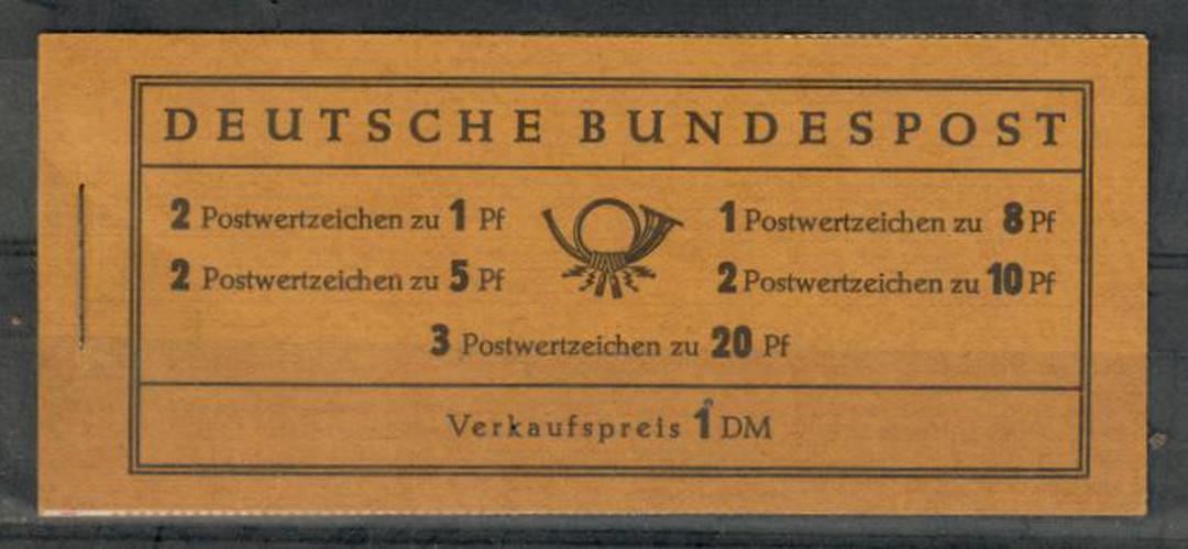 WEST GERMANY 1958 Definitive Booklet.  Watermark Upright. - 21396 - Booklet image 0