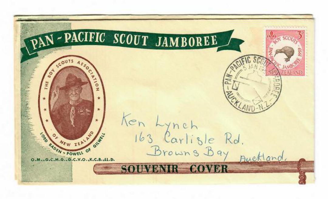 NEW ZEALAND 1959 Pan-Pacific Scout Jamboree. Special Postmark on cover. - 30090 - Postmark image 0