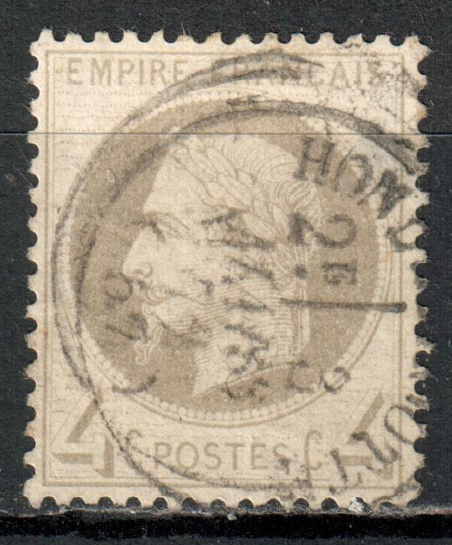 FRANCE 1867 4c grey. Well centred copy. - 71056 - FU image 0
