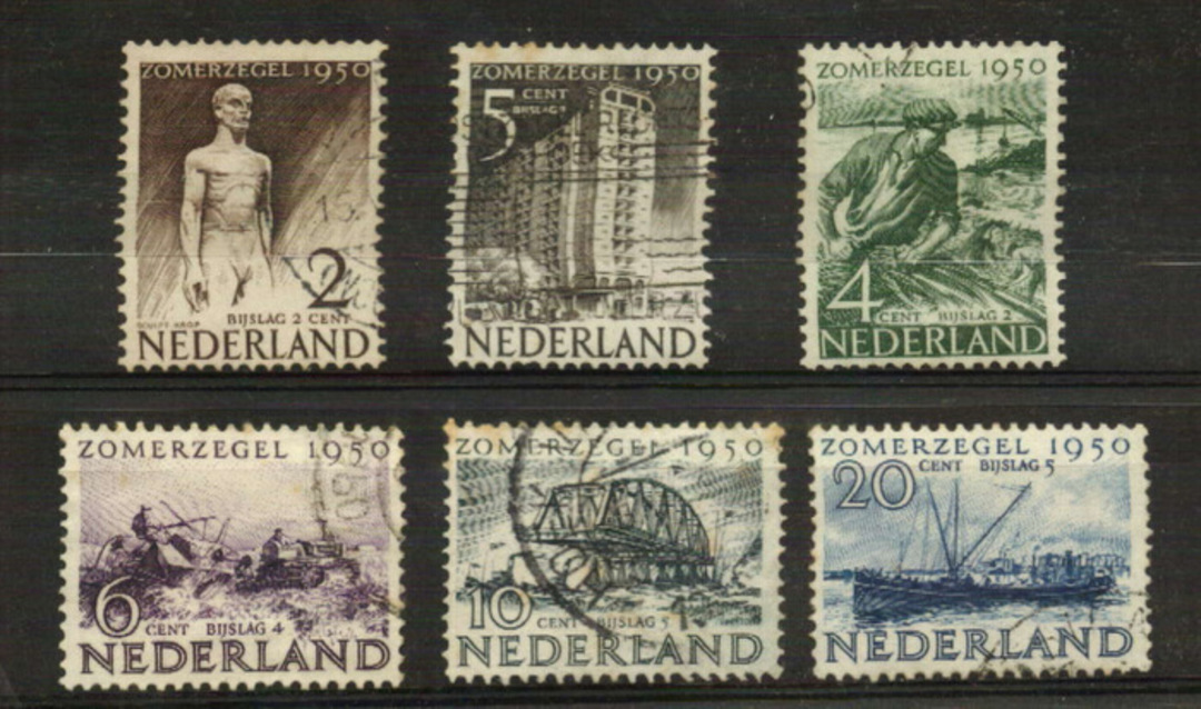 NETHERLANDS 1950 Cultural Fund. Set of 5. - 21247 - FU image 0