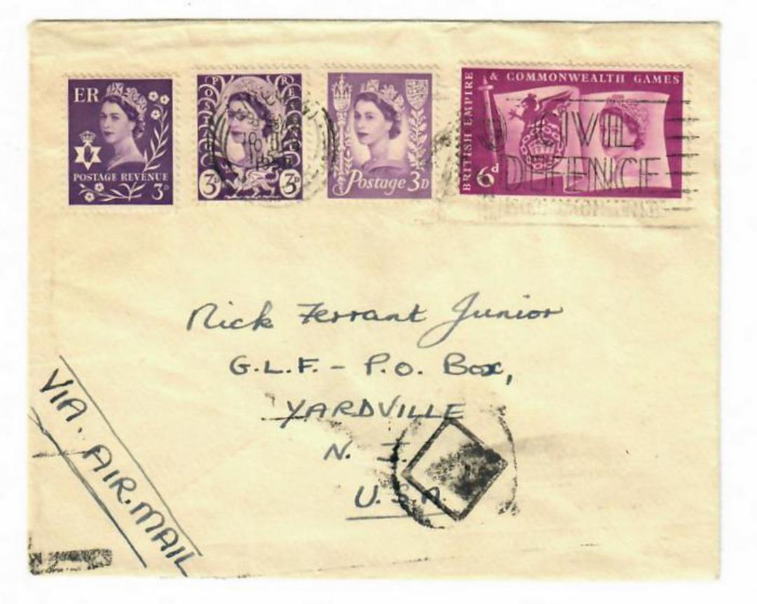 GREAT BRITAIN 1959 Cover to USA. - 30307 - PostalHist image 0