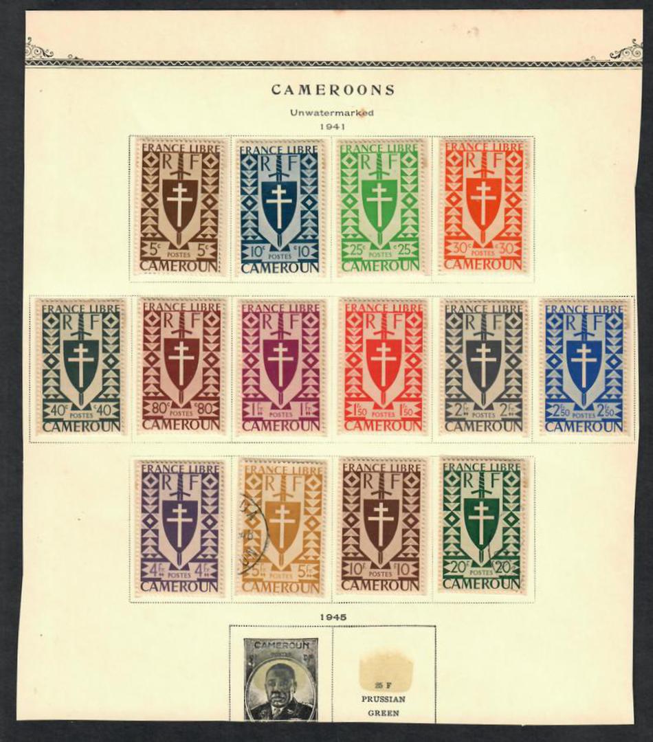 CAMEROUN 1942 Free French Definitives. Set of 21. - 55161 - Mint image 0