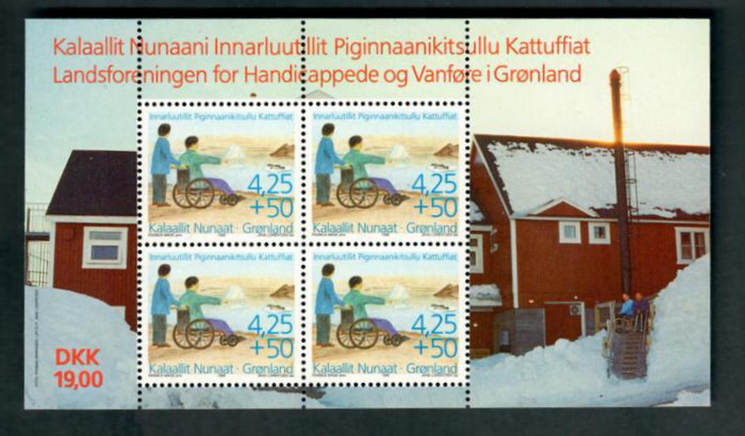 GREENLAND 1996 Society of Handicapped and Disabled. Miniature sheet. - 52468 - UHM image 0