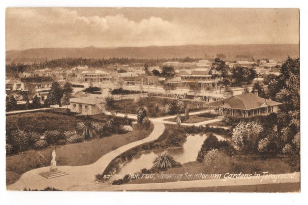 Postcard of Sanatorium Gardens Rotorua. - 245901 - Postcard image 0