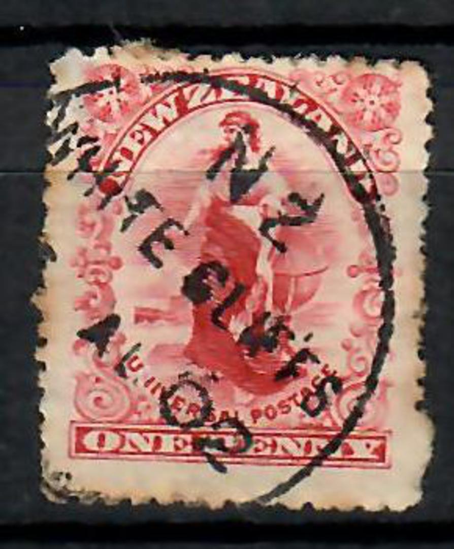 NEW ZEALAND Postmark Christchurch WHITE CLIFFS Closed 1/1/1934. A Class cancel on 1d Universal. - 70456 - Postmark image 0