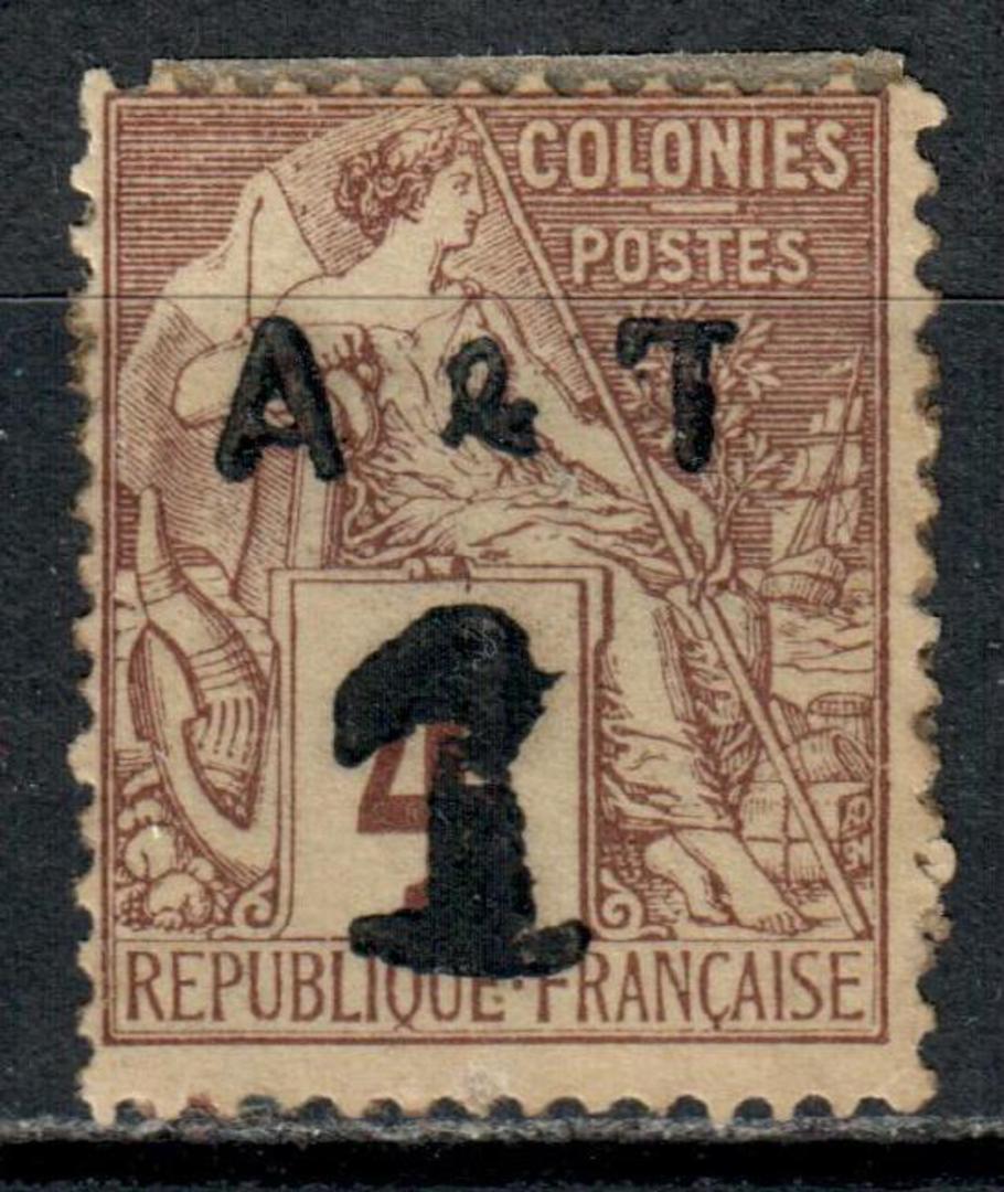 ANNAM & TONGKING 1888 Definitive Surcharge 1 on 4c Brown-Purple on grey. - 9203 - Mint image 0