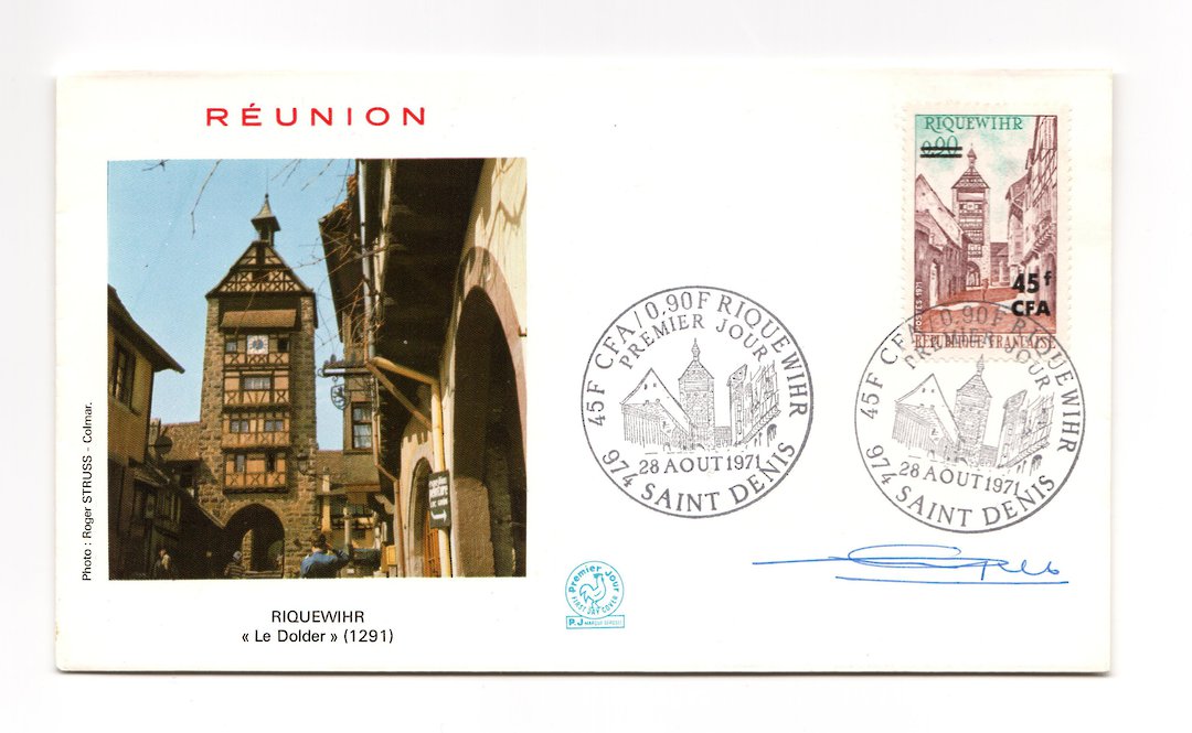 REUNION 1971 Riquewihr on first day cover. - 38172 - FDC image 0