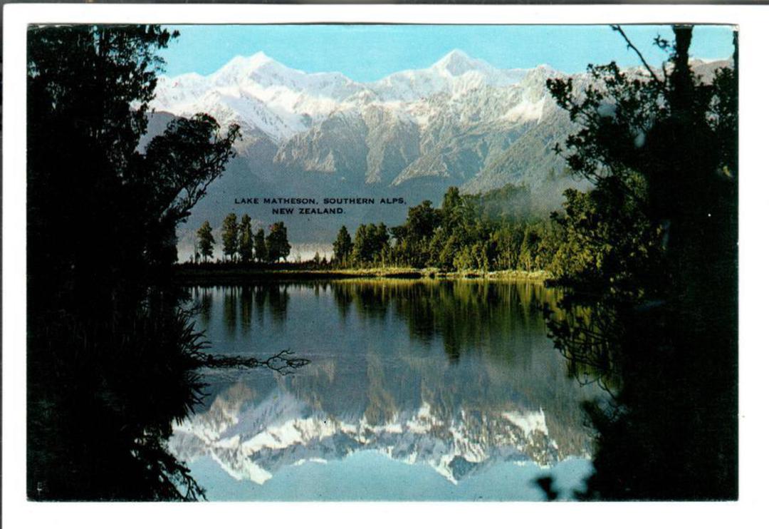 Modern Coloured Postcard by G B Scott of Lake Matheson. - 448754 - Postcard image 0
