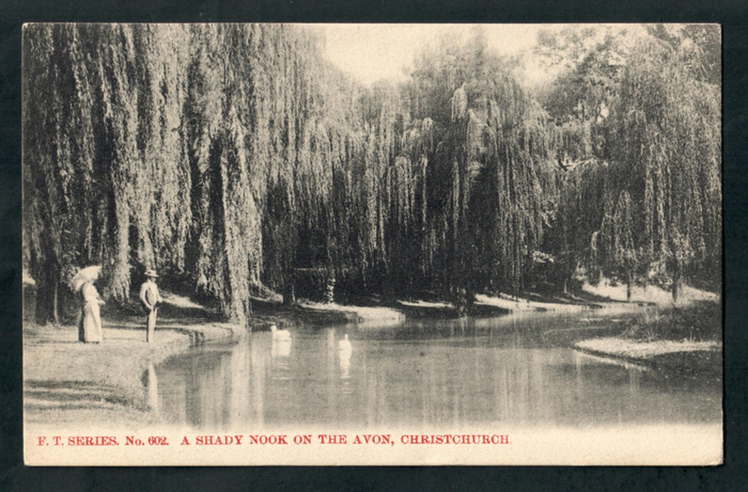 Postcard. A shady nook on the Avon Christchurch. - 248535 - Postcard image 0