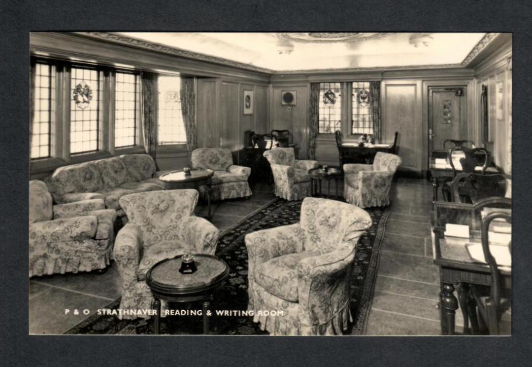 Real Photographs of P & O line S.S Strathnaver. Set of 6. One of the ship and five of the interior. Superb. - 40312 - Postcard image 4