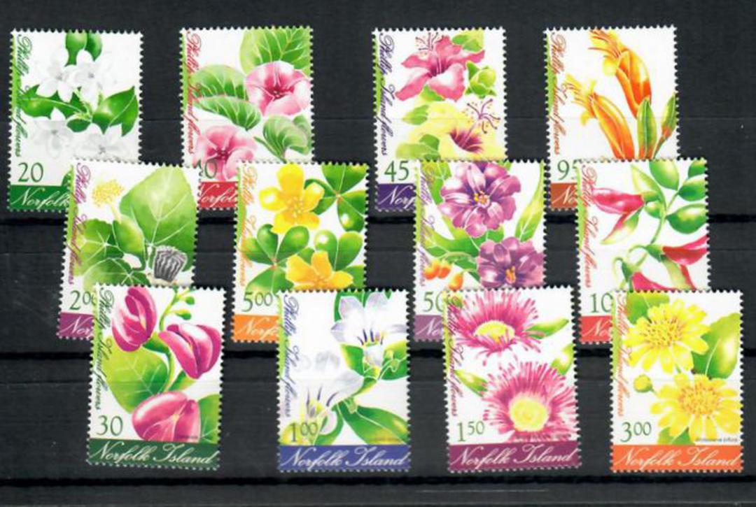 NORFOLK ISLAND 2002 Phillip Island Flowers. Set of 12. - 20054 - UHM image 0