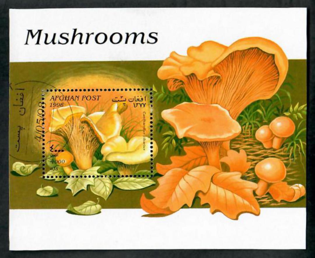 AFGHANISTAN 1998 Fungi. Miniature sheet. - 50871 - CTO image 0