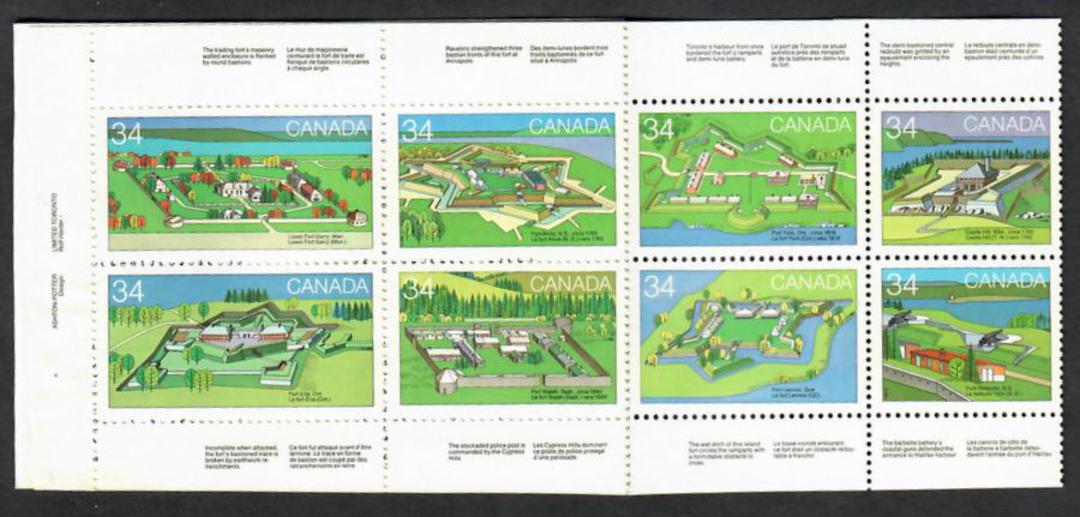 CANADA 1985 Canada Day Forts across Canada. Booklet. - 21911 - Booklet image 1