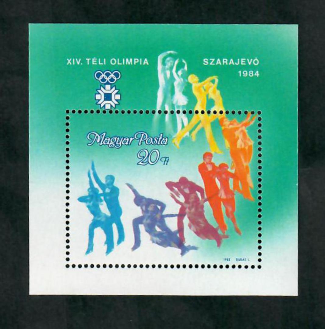 HUNGARY 1983 Winter Olympic Games miniature sheet. - 51154 - UHM image 0