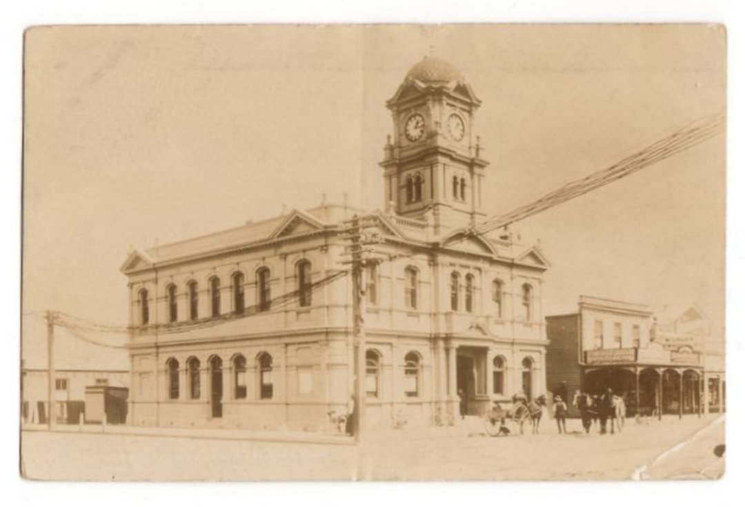 Real Photograph of Post Office Feilding. - 69811 - Postcard image 0