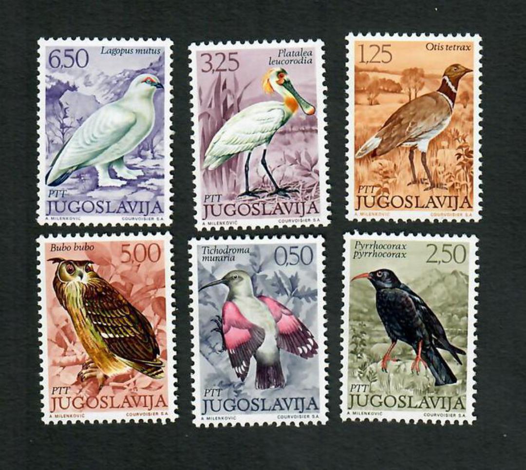 YUGOSLAVIA 1972 Birds. Set of 6. - 81485 - UHM image 0