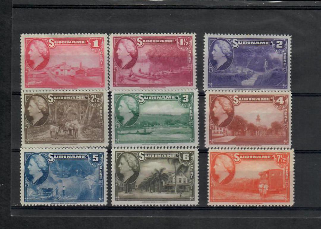 SURINAM 1945 Definitives. Set of 9. - 22562 - Mint image 0