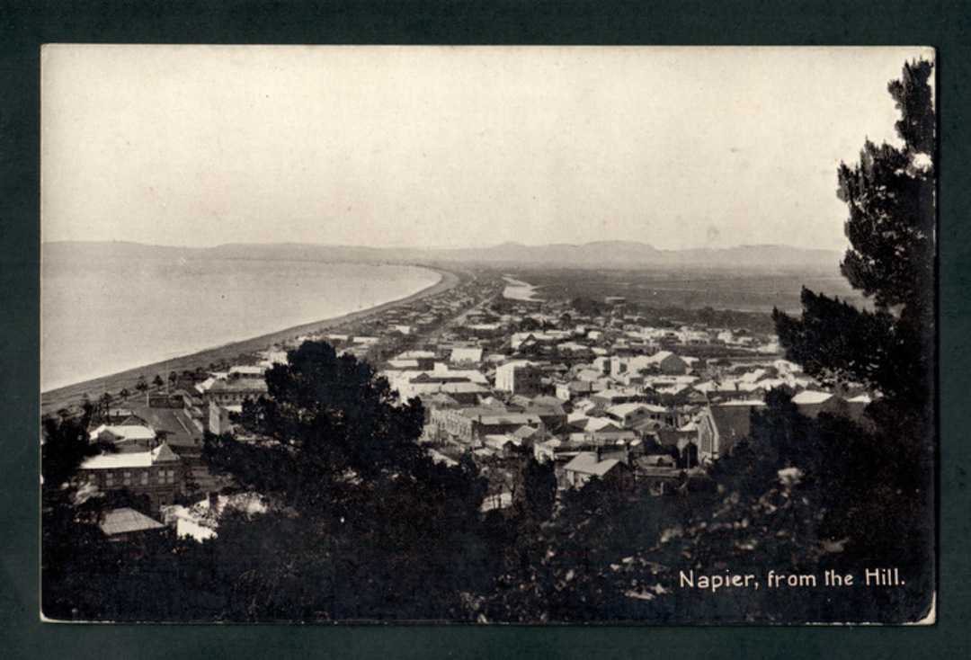 Real Photograph of Napier from the Hill. - 48065 - Postcard image 0