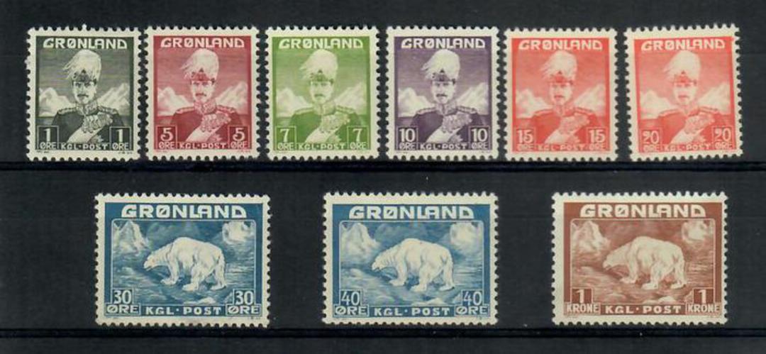 GREENLAND 1938 Definitives. Set of 7. - 21651 - LHM image 0