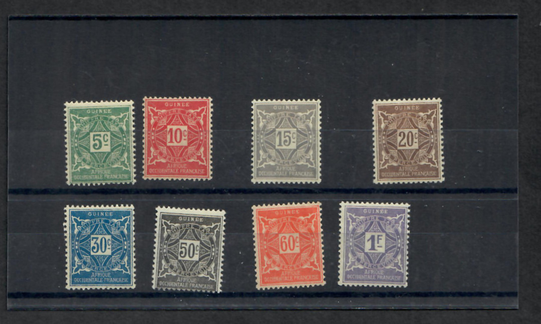 FRENCH GUINEA 1914 Postage Due. Set of 8. - 20151 - Mint image 0