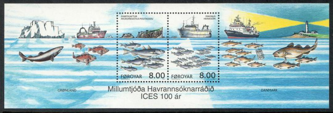 FAROE ISLANDS 2002 Centenary of the International Council for the Exploration of the Sea. Miniature sheet. - 50761 - UHM image 0