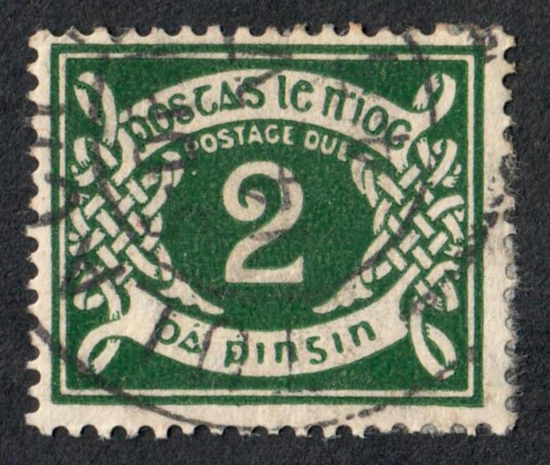 IRELAND 1925 Postage Due 2d Deep Green. - 70024 - Used image 0
