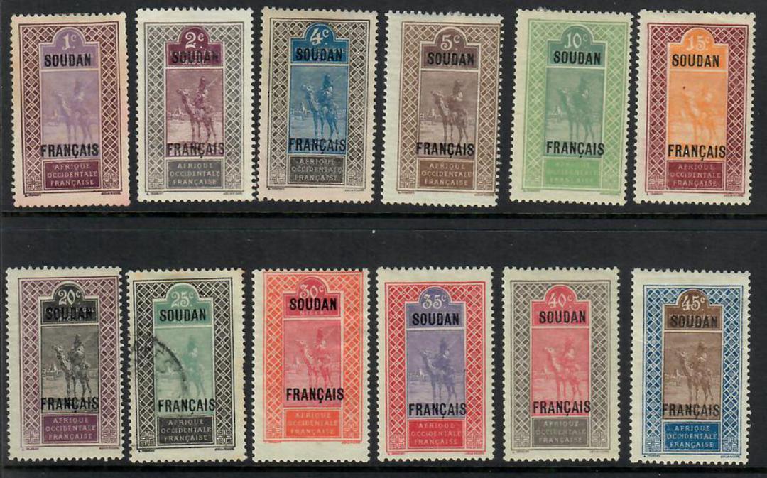 FRENCH SUDAN 1914 Definitives. Set of 17. Some faults. - 22374 - Mixed image 0