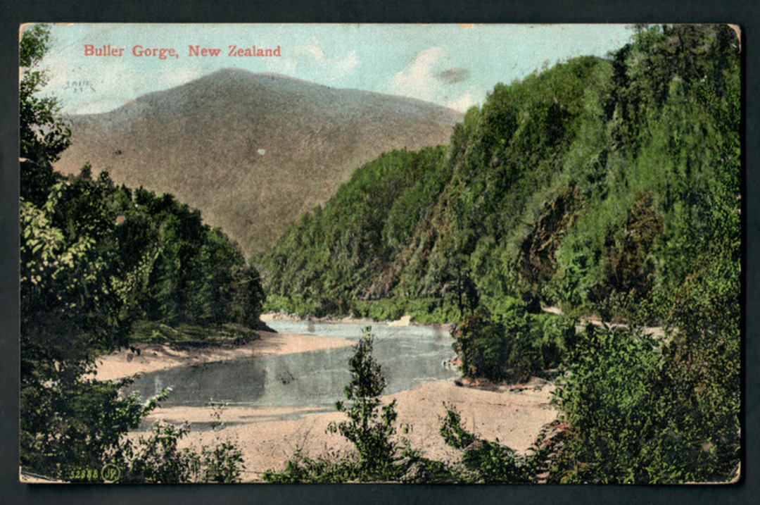Coloured Postcard of Buller Gorge. - 48790 - Postcard image 0
