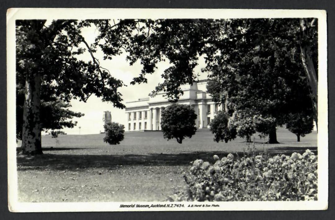 Real Photograph by A B Hurst & Son of Memorial Museum Auckland. - 45474 - Postcard image 0